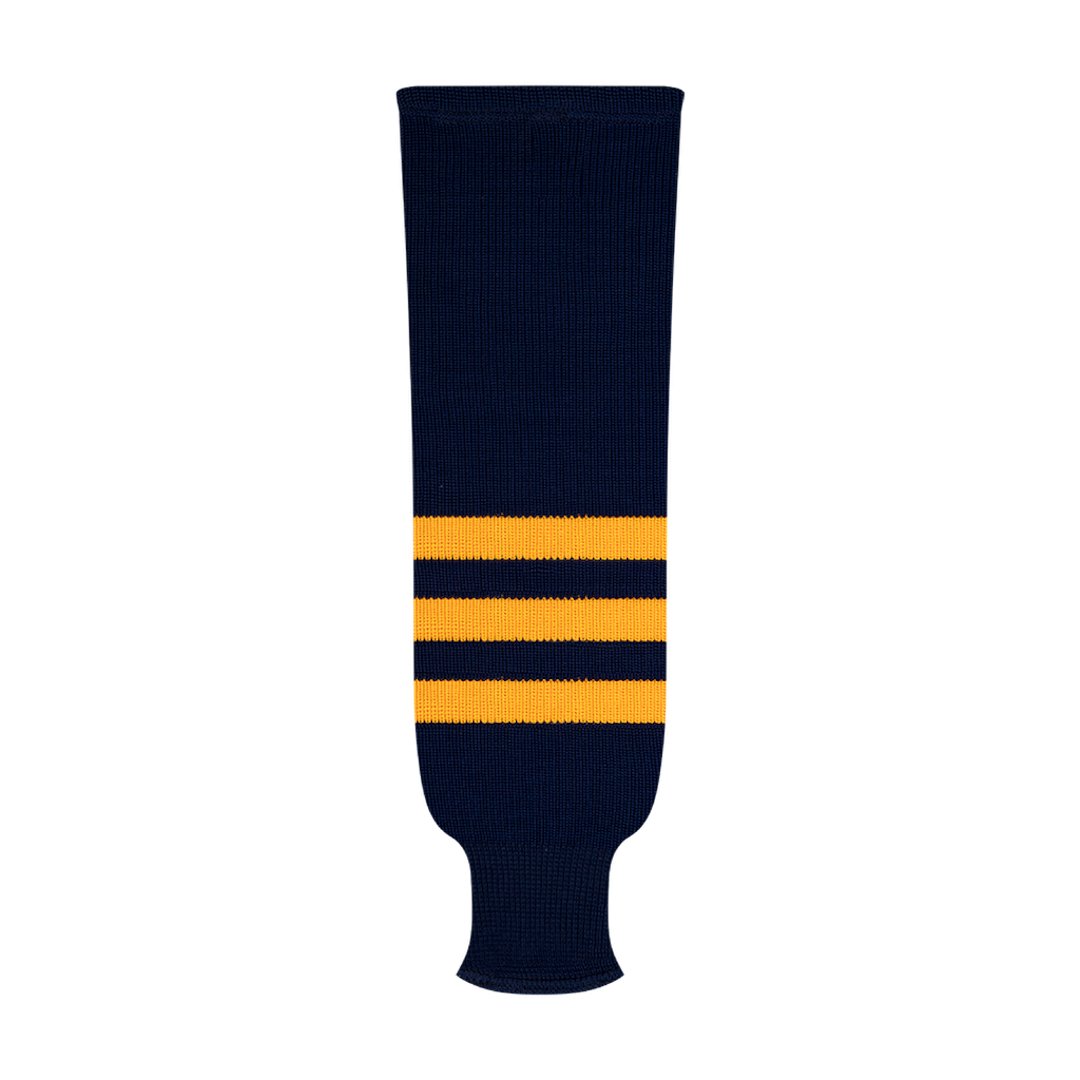 NHL Pattern 9800 Knit Hockey Socks: Michigan Wolverines Navy