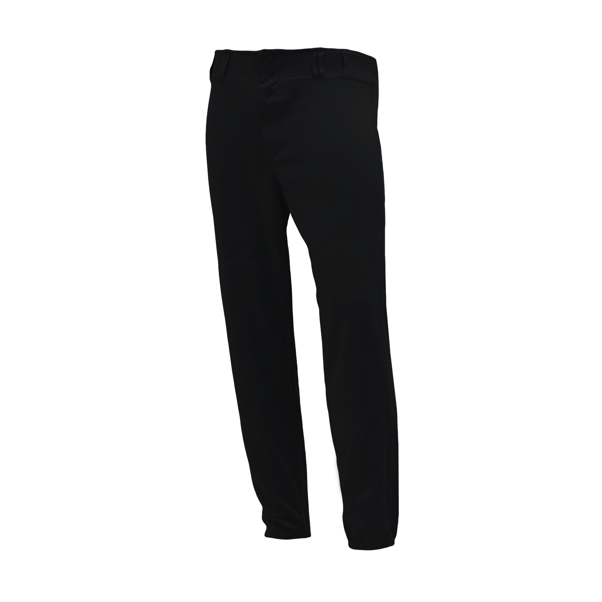 Premium Baseball Pants, Elastic Bottom, Black, ba1380-001