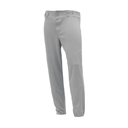 Premium Baseball Pants, Elastic Bottom, Grey, ba1380-012