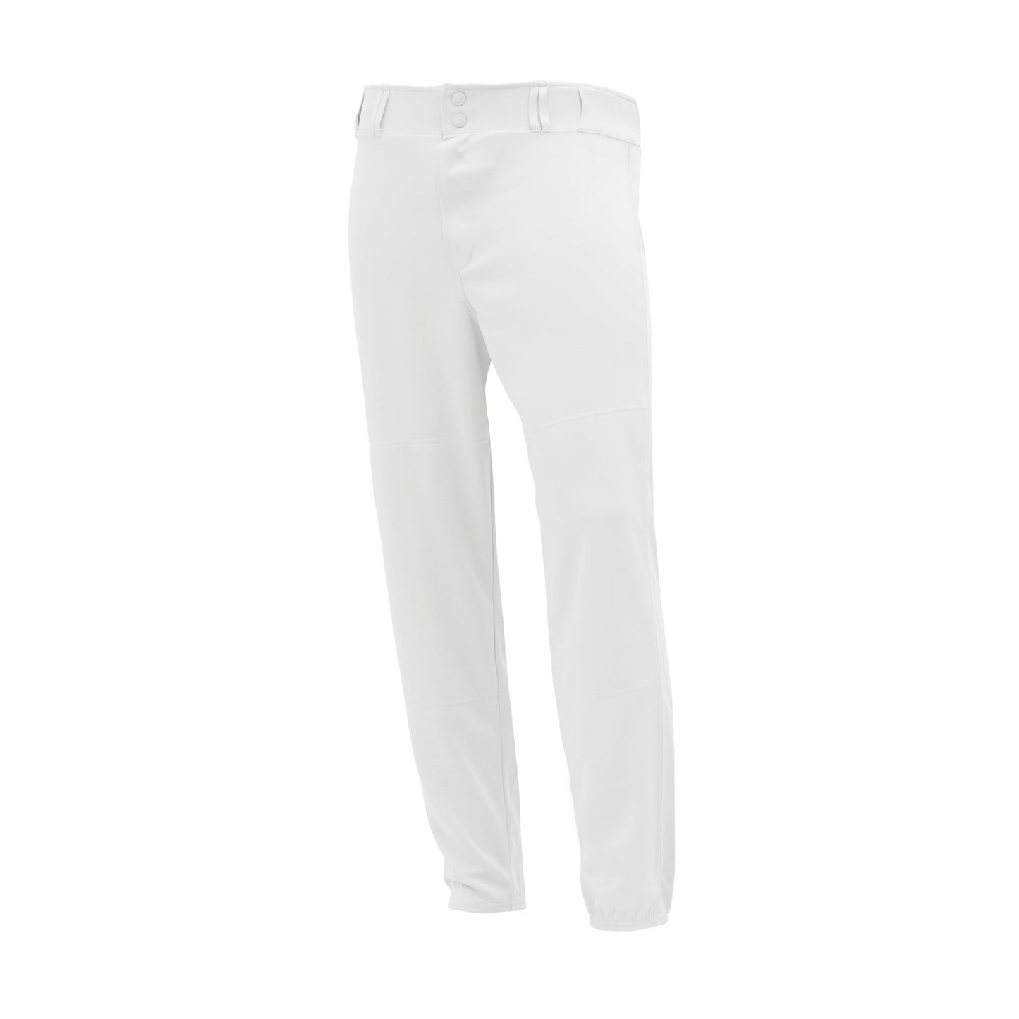 Premium Baseball Pants, Elastic Bottom, White, ba1380-000