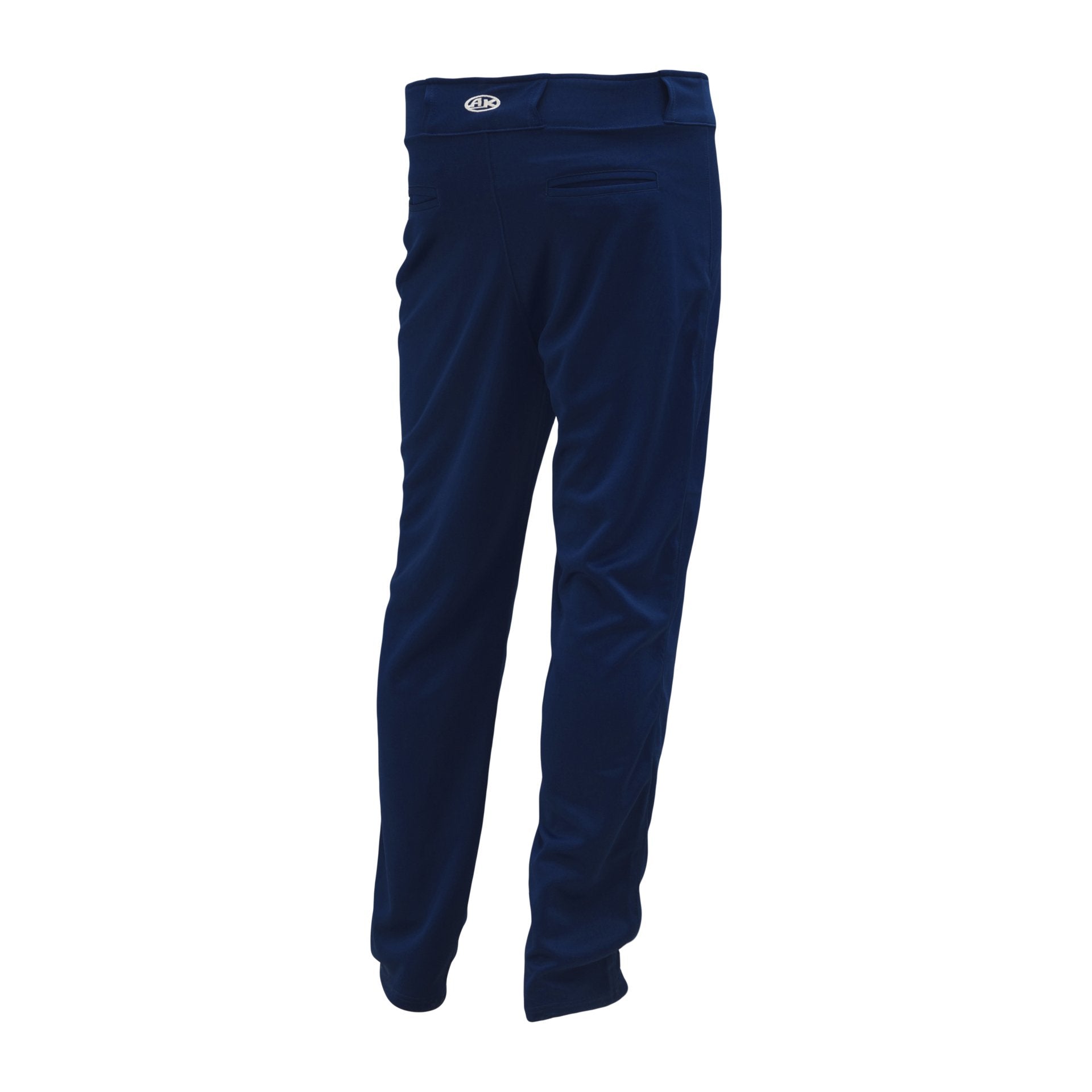Premium Baseball Pants, Hemmed Bottom, Navy, ba1390-004, back