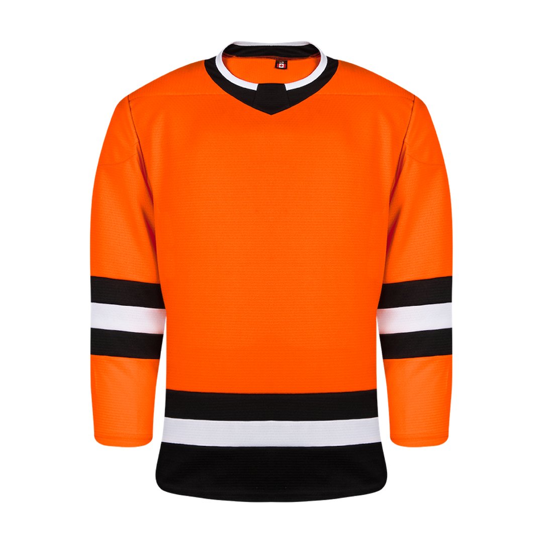 Kobe K3GL Premium League Hockey Jersey: Orange/Black/White