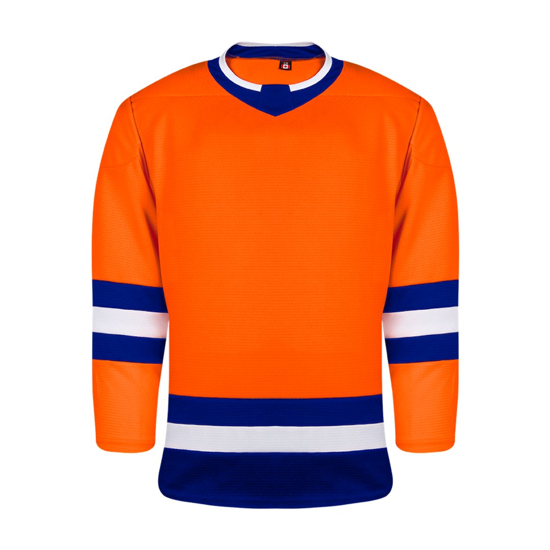 Kobe K3GL Premium League Hockey Jersey: Orange/Royal Blue/White